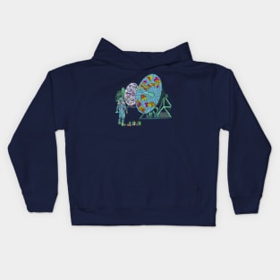 Hello to the residents of far skies Kids Hoodie